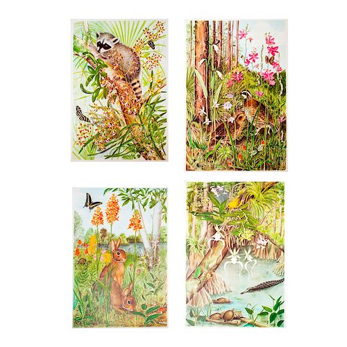 4 MARION RUFF SHEEHAN ANIMAL PRINTSNature