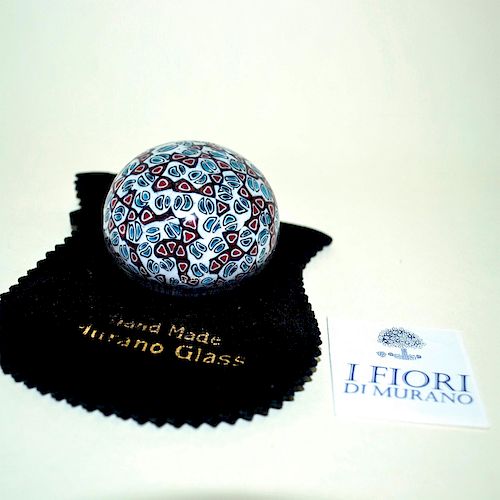 MURANO GLASS VENETIAN MURRINA PAPERWEIGHT