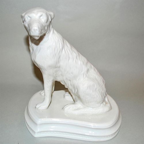 BELLEEK PORCELAIN WOLFHOUND DOG 39a8dd