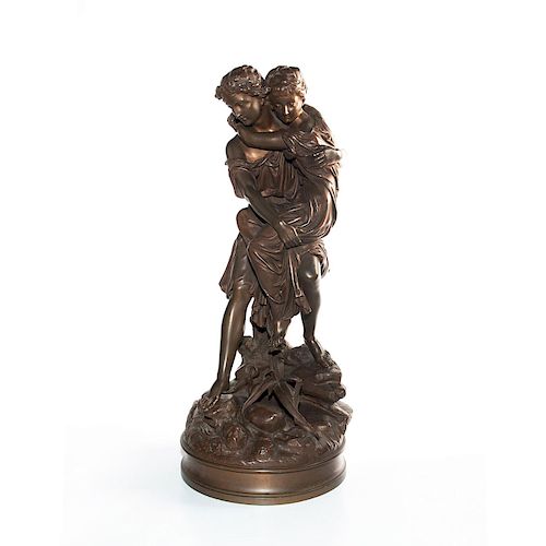 FRENCH NEOCLASSICAL BRONZE SCULPTURE  39a8f7