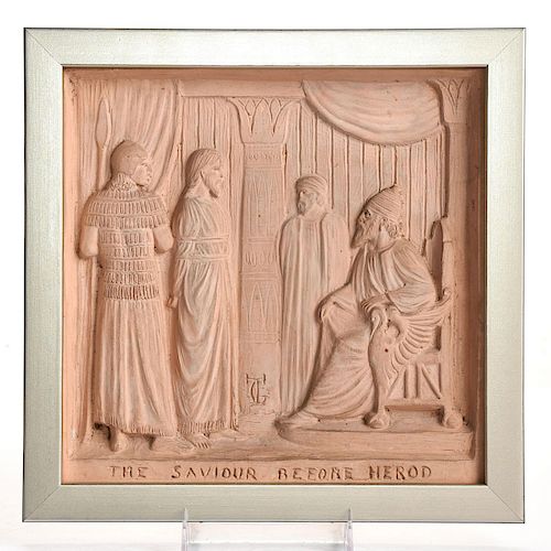 DOULTON LAMBETH TERRACOTTA PLAQUE  39a99b