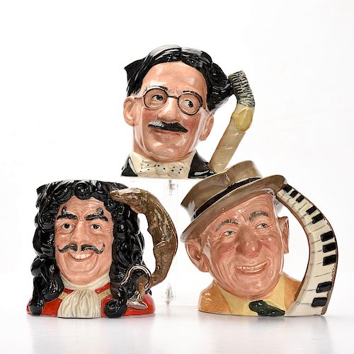 3 LARGE ROYAL DOULTON CHARACTER JUGSGroucho