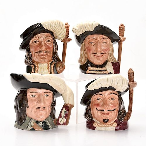 4 SMALL ROYAL DOULTON THREE MUSKETEERS 39aae4