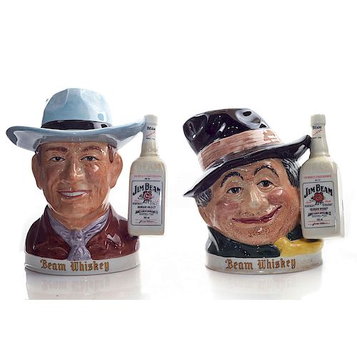 GROUP OF 2 STAFFORDSHIRE JIM BEAM 39ab4d
