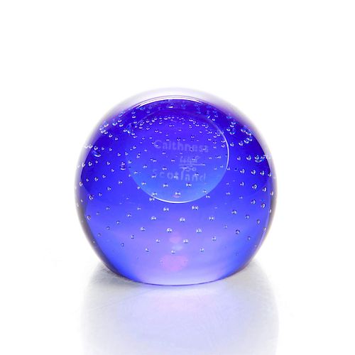 CAITHNESS SCOTLAND GLASS PAPERWEIGHT,