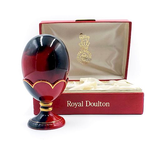 ROYAL DOULTON FLAMBE EGG WITH STANDLimited 39acc6