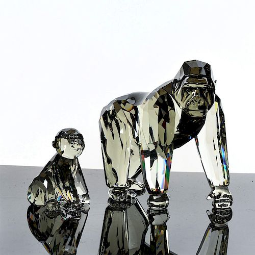 2 SWAROVSKI CRYSTAL SOCIETY GORILLA 39ad4a