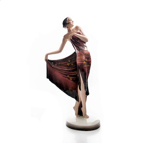 VINTAGE GOLDSCHEIDER ART DECO FIGURINE,