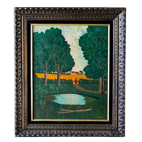 OIL ON BOARD IMPRESSIONIST LANDSCAPE 39ad85