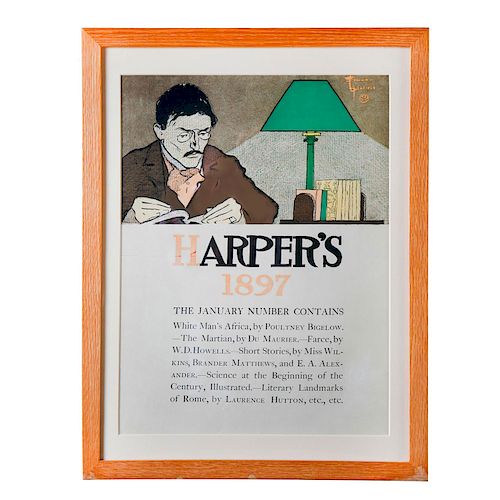 FRAMED MAGAZINE COVER POSTER, HARPER'S