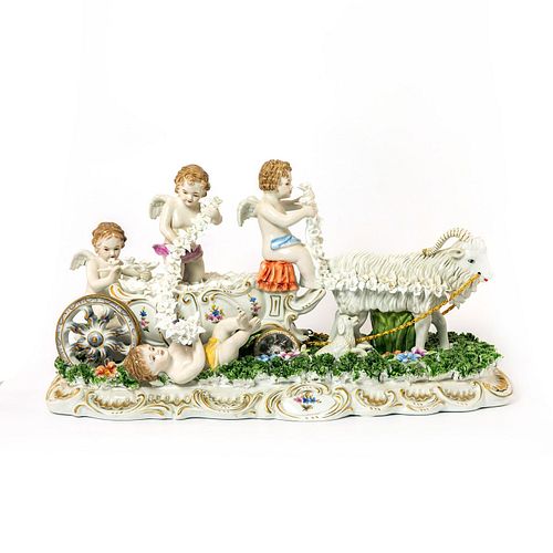 CAPODIMONTE RARE FIGURINE GROUPING  398725