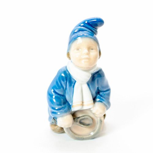 ROYAL COPENHAGEN FIGURINE, BOY WITH