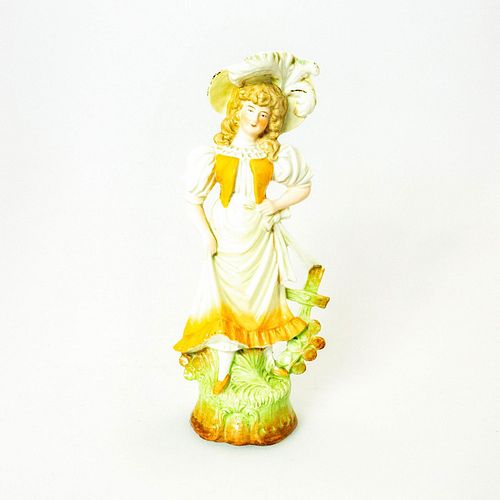 PORCELAIN FIGURINE COUNTRY LADYGlossy