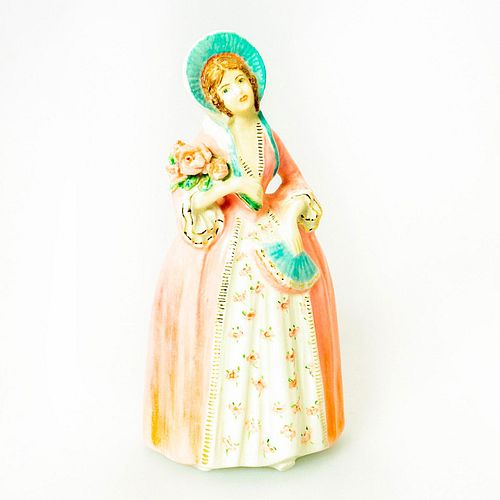 PORCELAIN FIGURINE LADY WITH FLOWERS