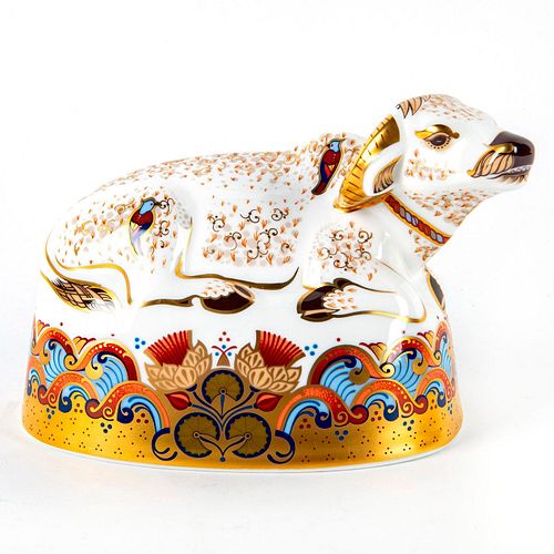 ROYAL CROWN DERBY FIGURAL PAPERWEIGHT,