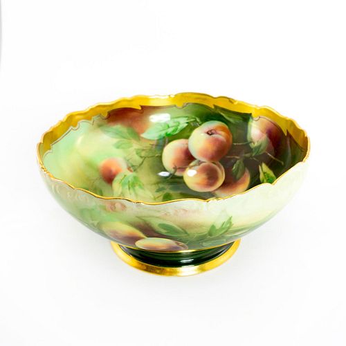 T AND V LIMOGES PICKARD FRENCH BOWL,