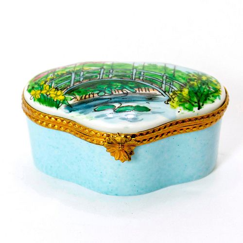 LIMOGES TRINKET BOX, CLAUDE MONET