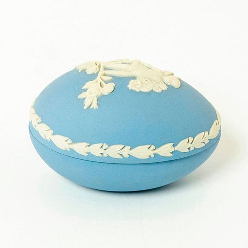 WEDGWOOD OVAL TRINKET BOXEgg shaped