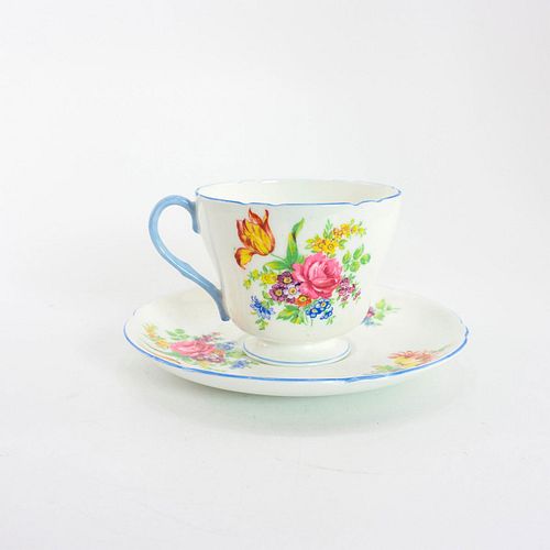 SHELLEY FINE BONE CHINA CUP AND