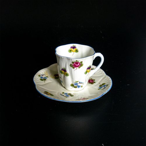 SHELLEY FINE BONE CHINA CUP AND 39880e