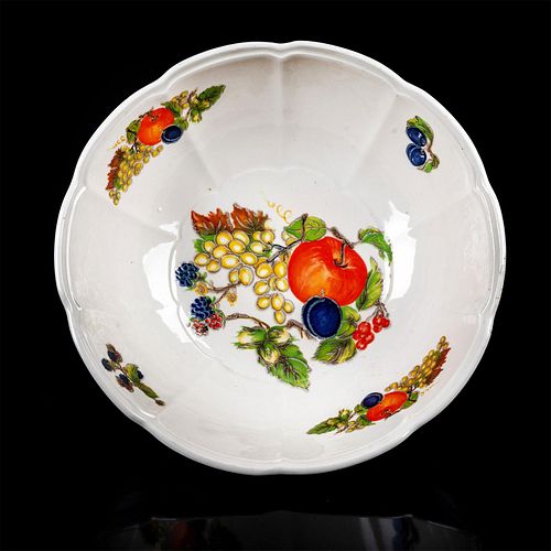 LARGE CERAMIC FRUIT BOWLCreme colored