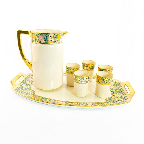 7PC LENOX BELLEEK LEMONADE SETGlossy