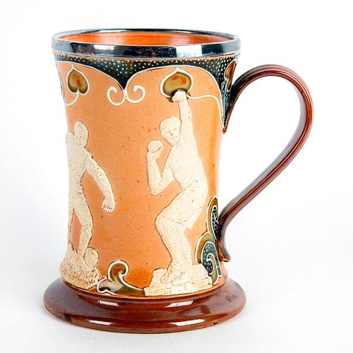 DOULTON LAMBETH BEER SPORTING MUGStoneware  3989b5