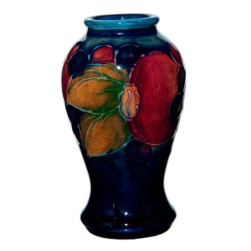 SMALL MOORCROFT POTTERY VASE, POMEGRANATE