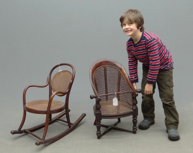 Lot of three child\'s chairs including