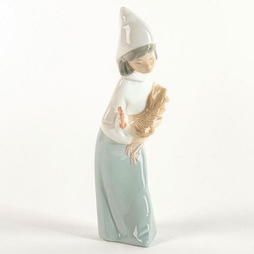 GIRL WITH ROOSTER 1004677 - LLADRO PORCELAIN