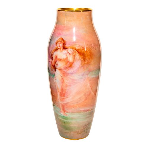 DOULTON BURSLEM GEORGE WHITE VASE  398cac