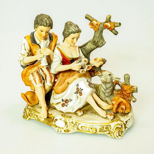 VINTAGE CAPODIMONTE PORCELAIN FIGURINE 398d15