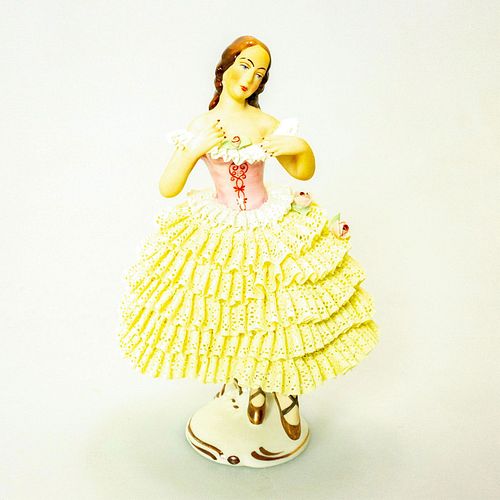 VINTAGE PORCELAIN LACE FIGURINE,