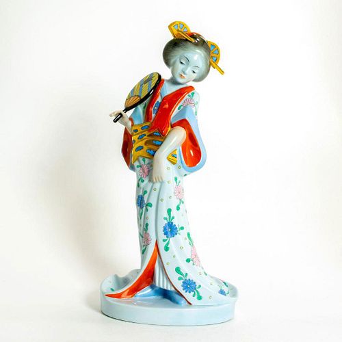 HEREND PORCELAIN FIGURINE, GEISHA