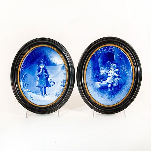 2 FRAMED ROYAL DOULTON SERIES WARE 398fa9