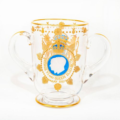 ENGLISH ART GLASS LOVING CUP GEORGE 39901a