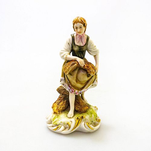 CAPODIMONTE FIGURINE, FARMER WITH