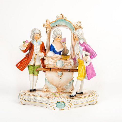 PORCELAIN FIGURAL GROUP, VICTORIAN