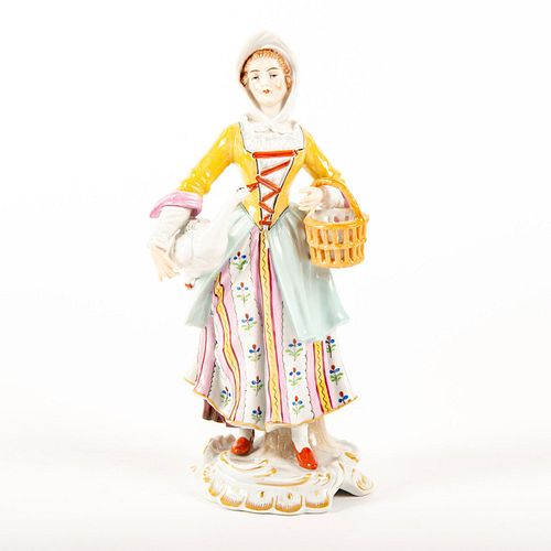 SITZENDORF FIGURINE, WOMAN WITH