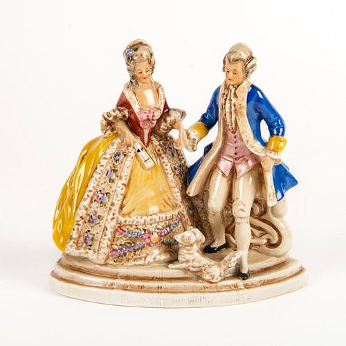 VINTAGE GERMAN FIGURAL GROUP COUPLE 399265