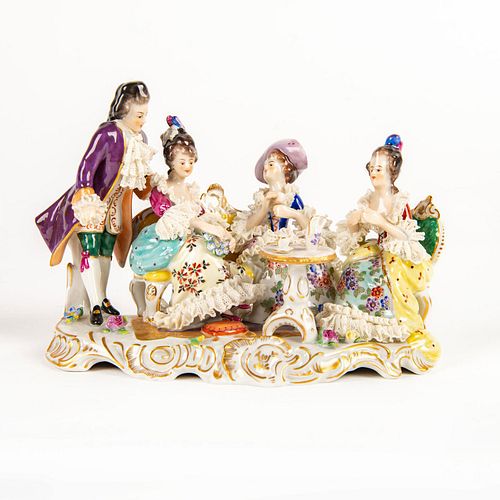 VOLKSTEDT FIGURAL GROUP TEA TIMEHand 399284