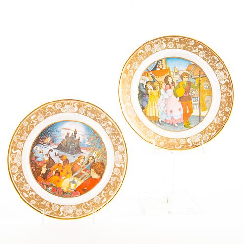 2 FRANKLIN PORCELAIN COLLECTORS PLATES,