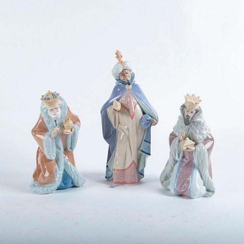 LLADRO FIGURINES, SET THREE WISE