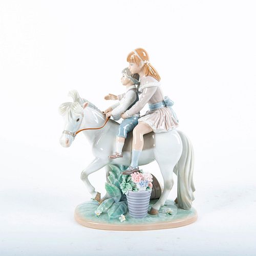 LLADRO PORCELAIN FIGURE, PONY RIDE