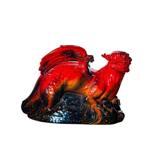 ROYAL DOULTON FLAMBE DRAGON FIGURINE  39943d