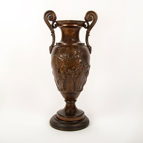 NEOCLASSICAL BRONZE FOOTED URNDesigned