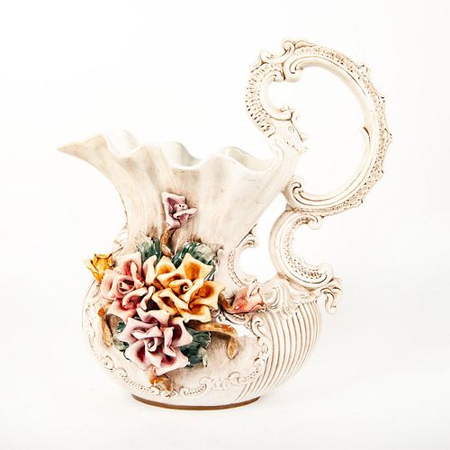 CAPODIMONTE LARGE PORCELAIN FLORAL 3994e1