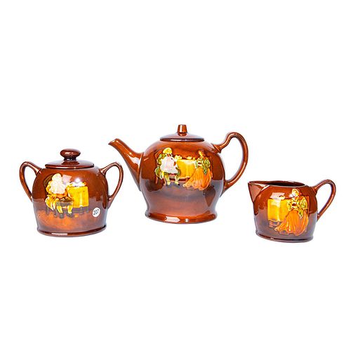 3PC ROYAL DOULTON KINGSWARE GENTLEMAN 3995f1