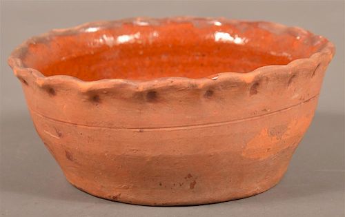 REDWARE BOWL ATTRIBUTED TO SCHOFIELD 39bde9