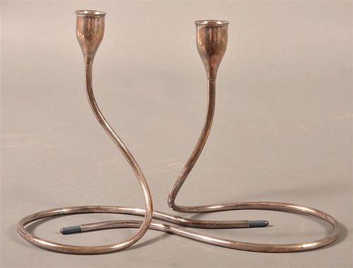 PAIR OF TOWLE STERLING SILVER CANDLE 39be19
